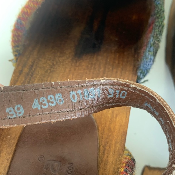 Sanitas Wood Gerda Brown Clogs .Size 8.5 .Preo-owned.Good condition.Classic ❤️ - Picture 4 of 9